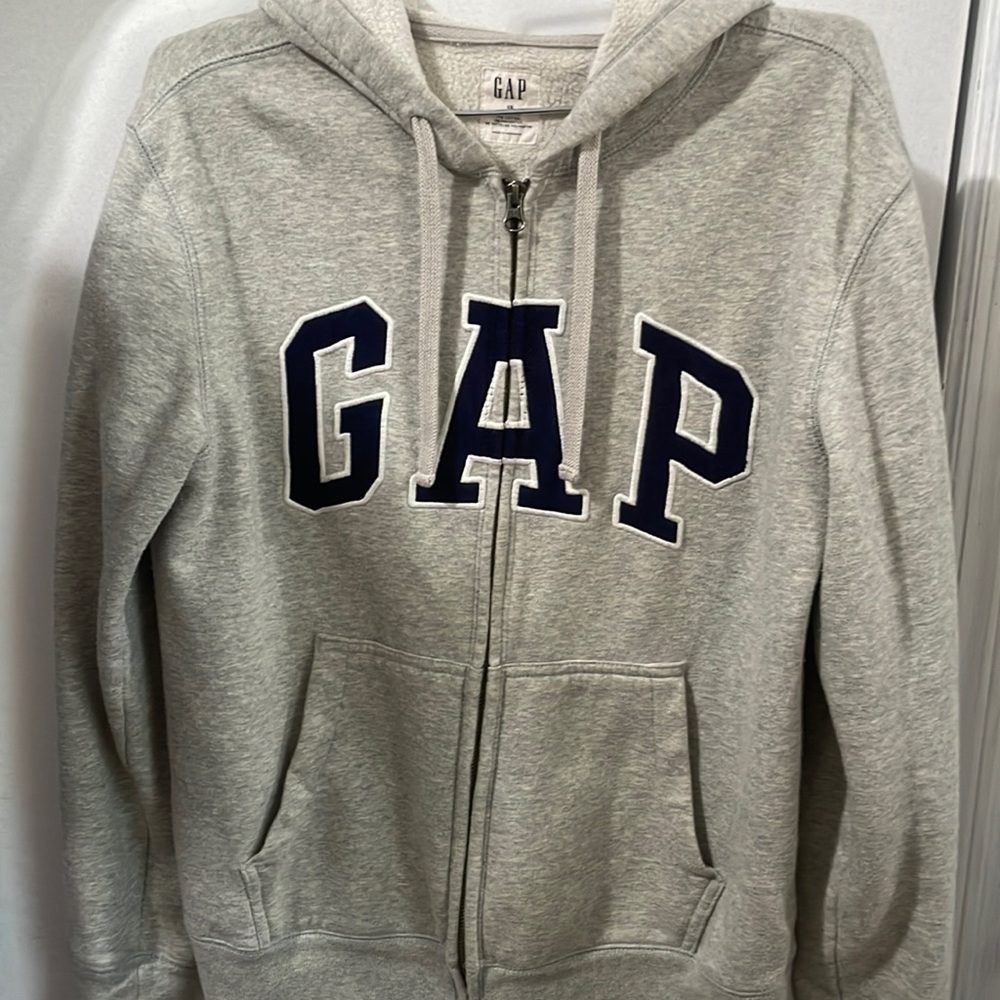 Gray Gap zip up hoodie Size XS